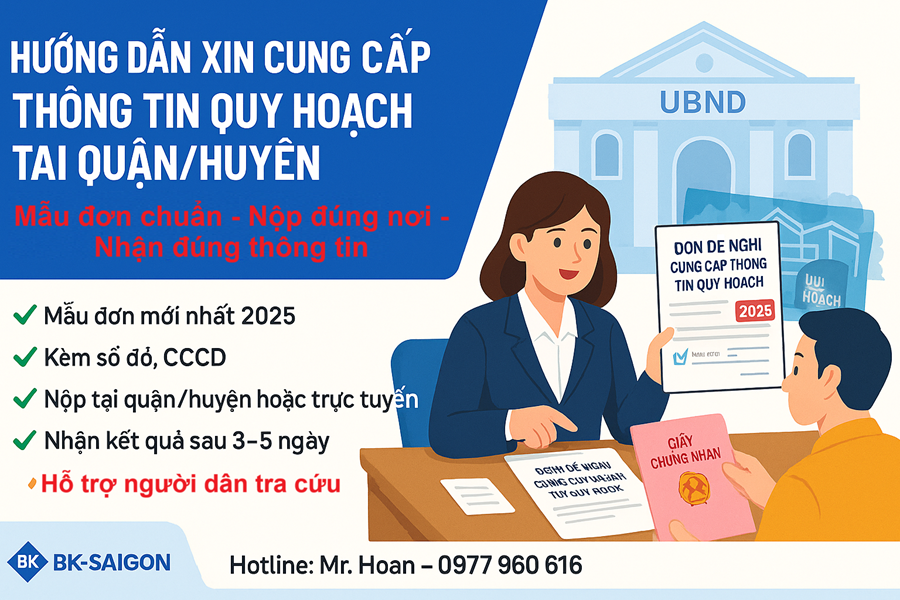 Hướng Dẫn Xin Cung Cấp Thông Tin Quy Hoạch Tại Quận/Huyện 