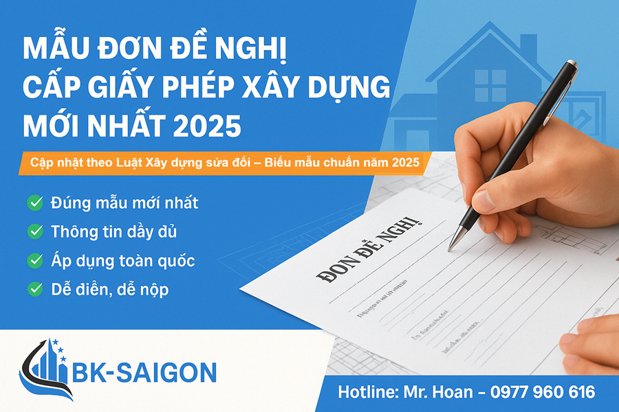 Mẫu Đơn Đề Nghị Cấp Giấy Phép Xây Dựng 