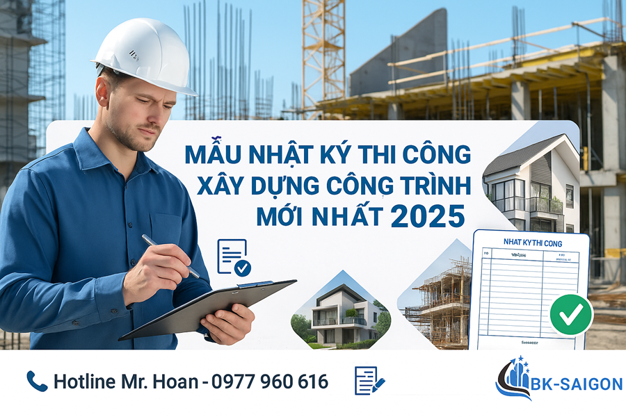 Mẫu Nhật Ký Thi Công Xây Dựng Công Trình 