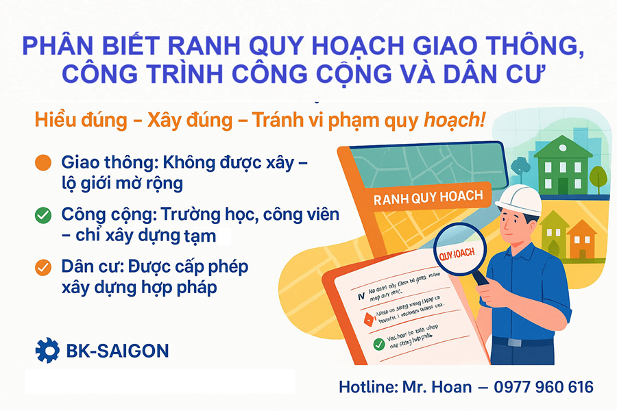 Phân Biệt Ranh Quy Hoạch Giao Thông, Công Trình Công Cộng Và Dân Cư 