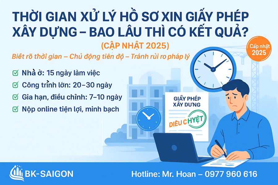 Thời Gian Xử Lý Hồ Sơ Xin Giấy Phép Xây Dựng – Bao Lâu Thì Có Kết Quả? (Cập Nhật 2025)