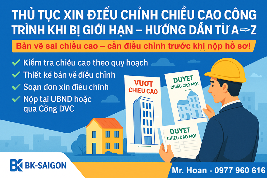 Thủ Tục Xin Điều Chỉnh Chiều Cao Công Trình Khi Bị Giới Hạn