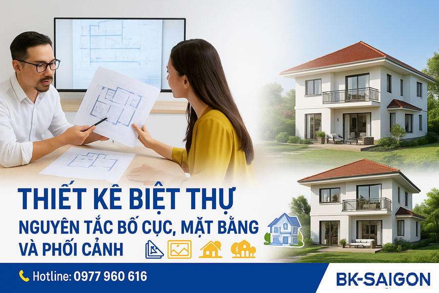 Thiết Kế Biệt Thự – Nguyên Tắc Bố Cục, Mặt Bằng Và Phối Cảnh