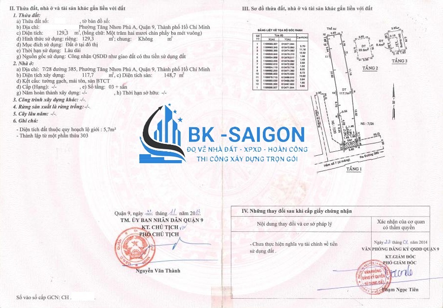 Xin giấy phép xây dựng nâng tầng Quận 12