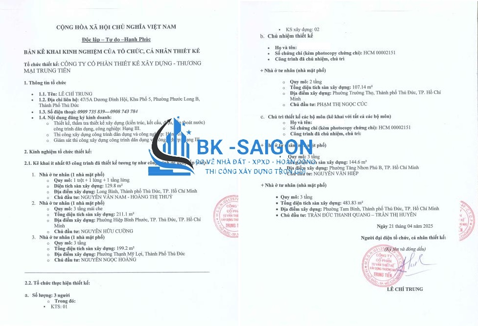 Xin giấy phép xây dựng nâng tầng Quận 12