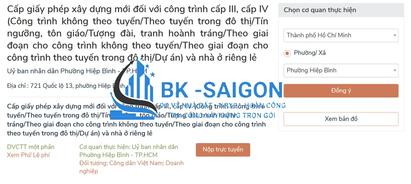 Dịch vụ làm bản vẽ xin phép xây dựng TPHCM