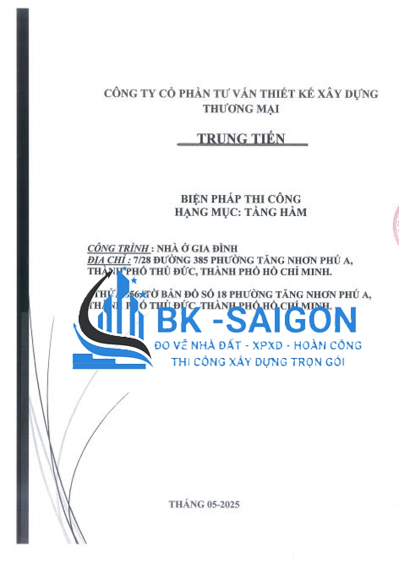 Xin Phép, Thi Công Xây Dựng Tầng Hầm Trọn Gói Phường Phước Long